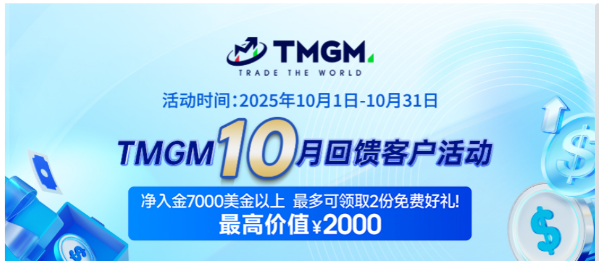 TMGM 10月回馈客户活动